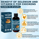 LuxeVib E and S Poultry Vitality Formula 118g liquid bottle side view
