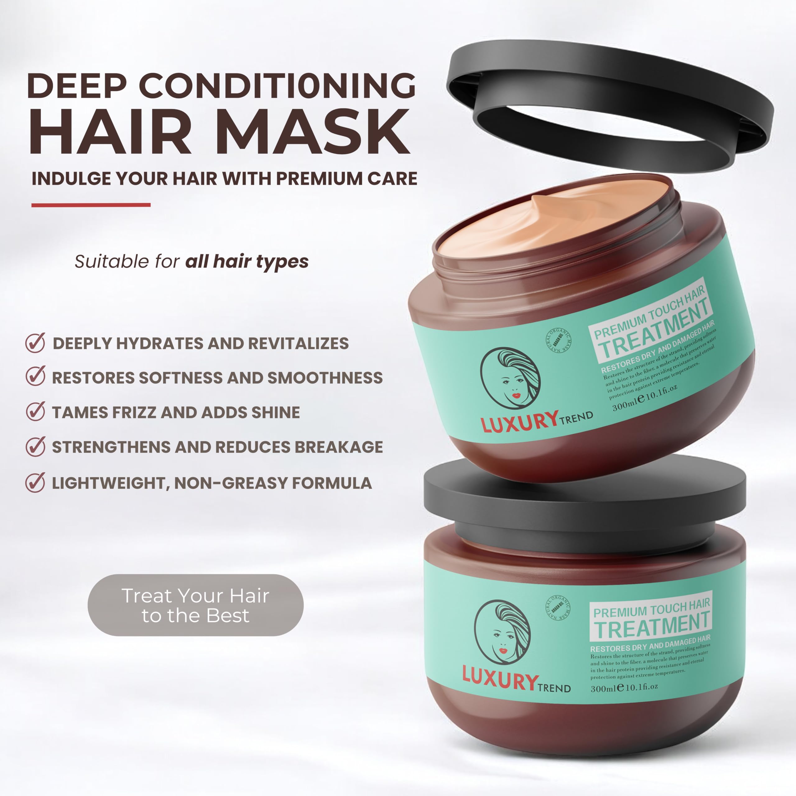 LUXURY TREND Deep Conditioning Hair Mask 283g packaging