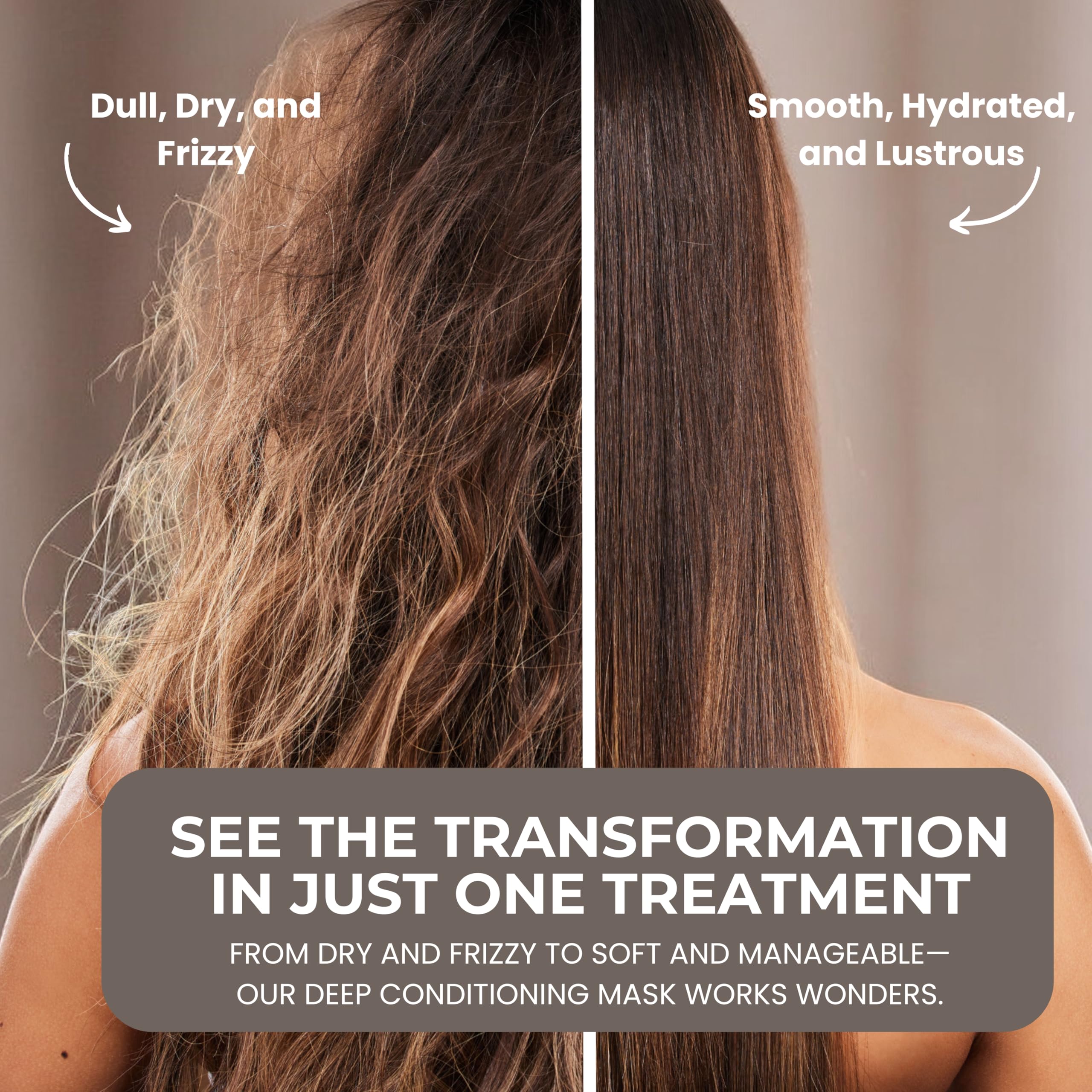 LUXURY TREND Deep Conditioning Hair Mask application on hair