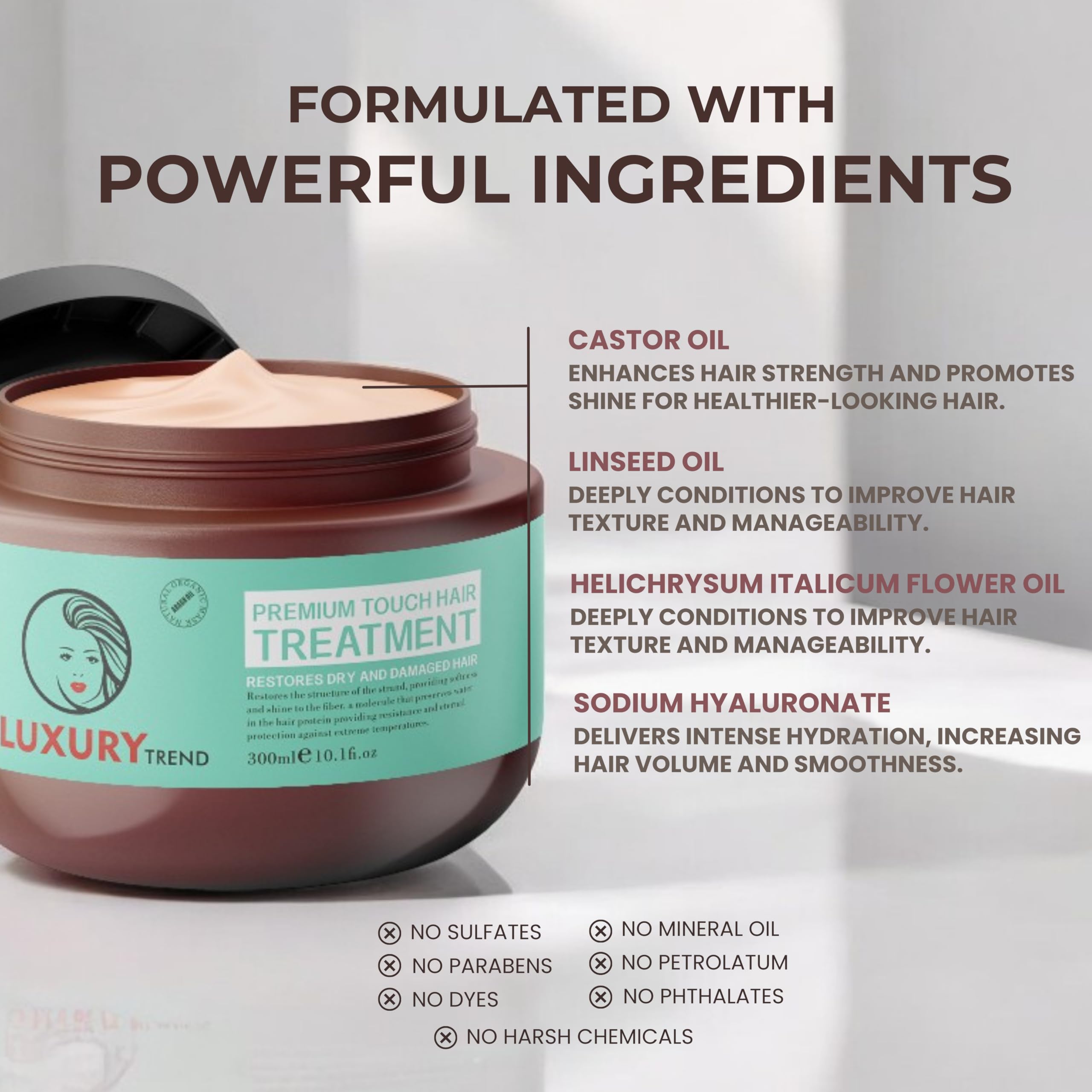 LUXURY TREND Deep Conditioning Hair Mask texture close-up