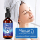 Luxuz Magnesium Oil Spray 1.7 Fl Oz on a bathroom shelf