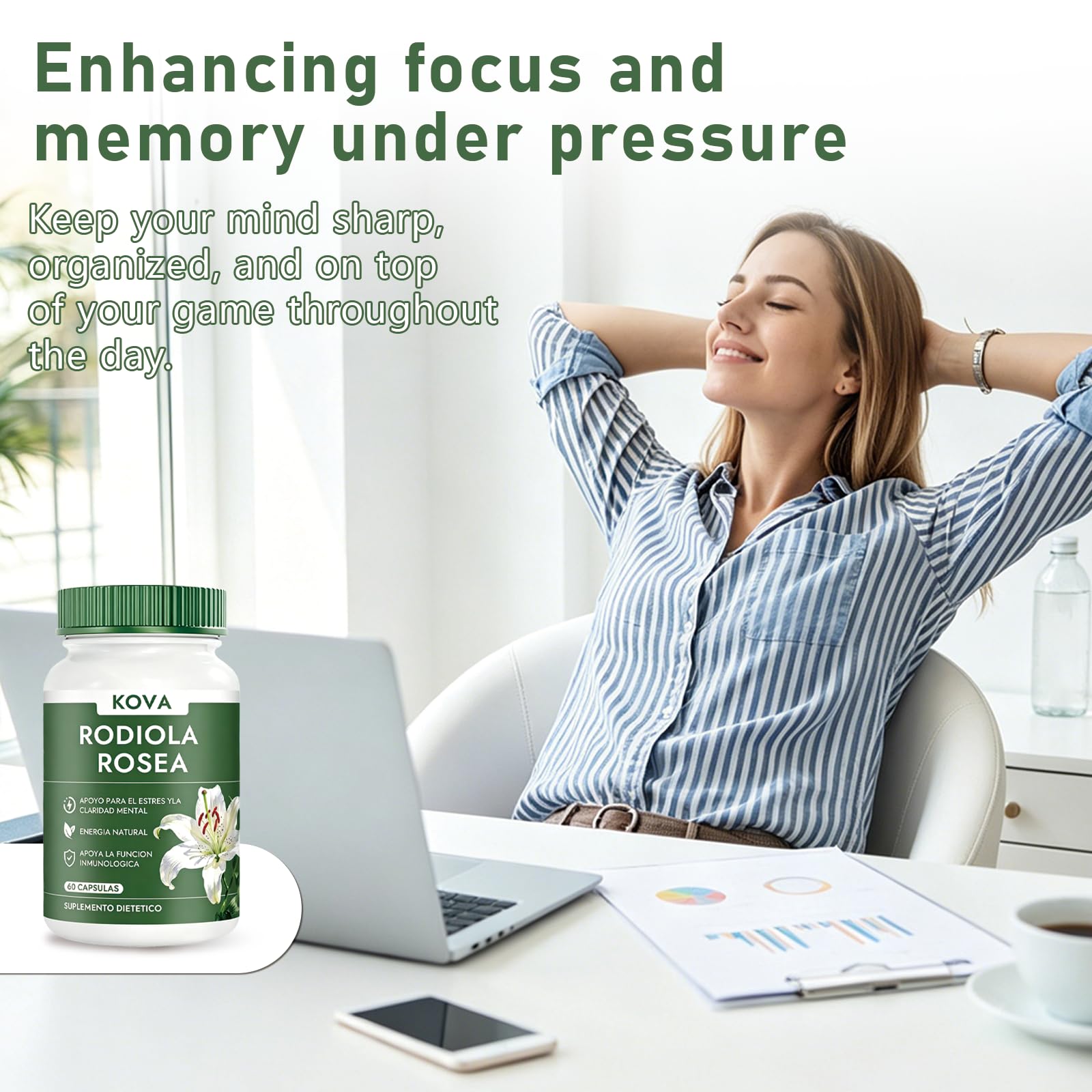 Lwefao Rhodiola Rosea Capsules packaging details