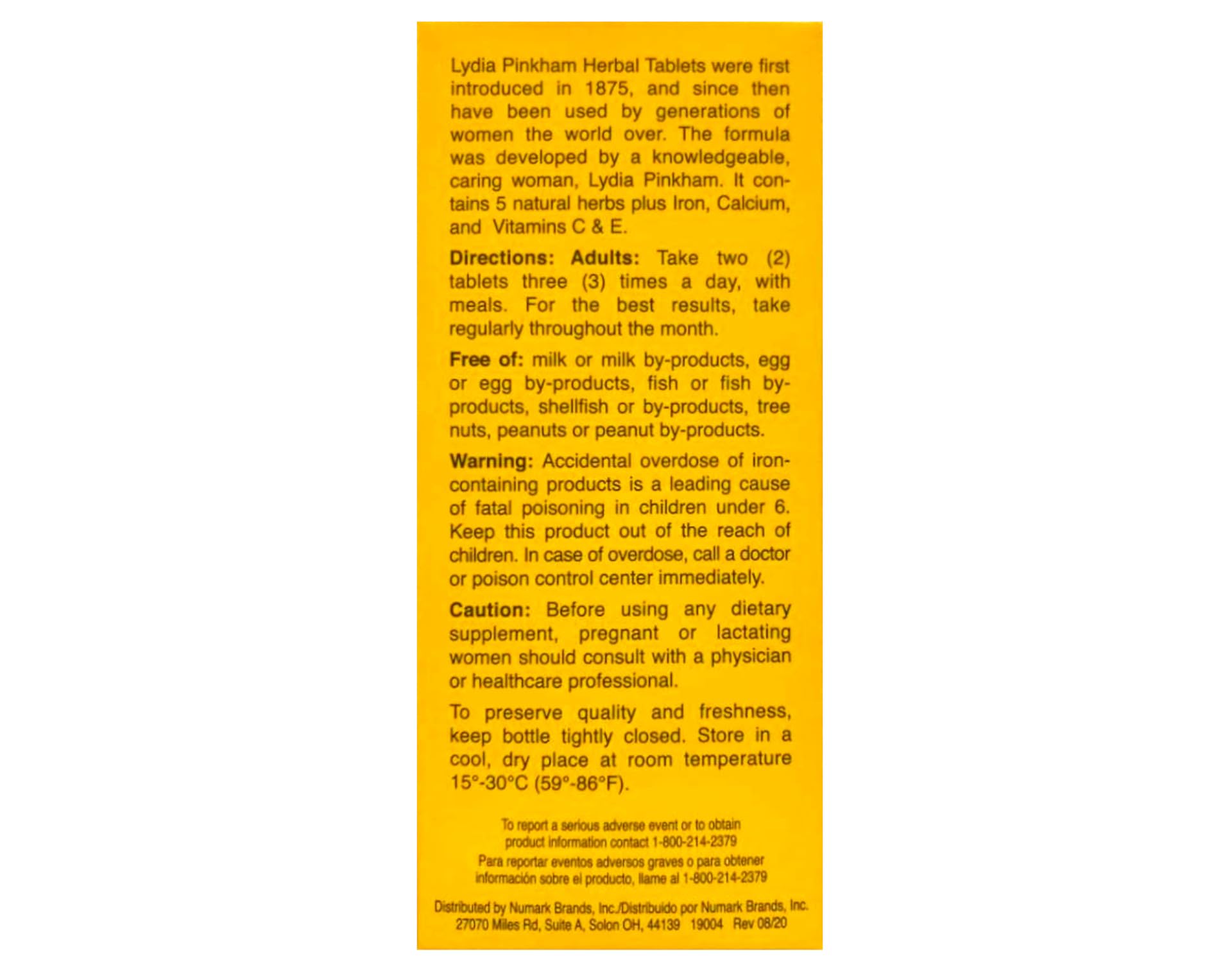 Lydia Pinkham Multivitamins capsules close-up