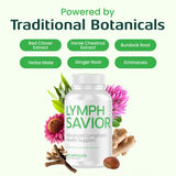 Lymph Savior capsules with a measuring spoon