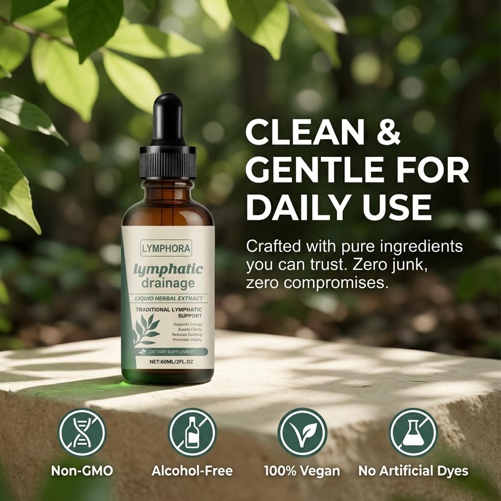 Lymphora Herbal Cleansing Drops 100g packaging details