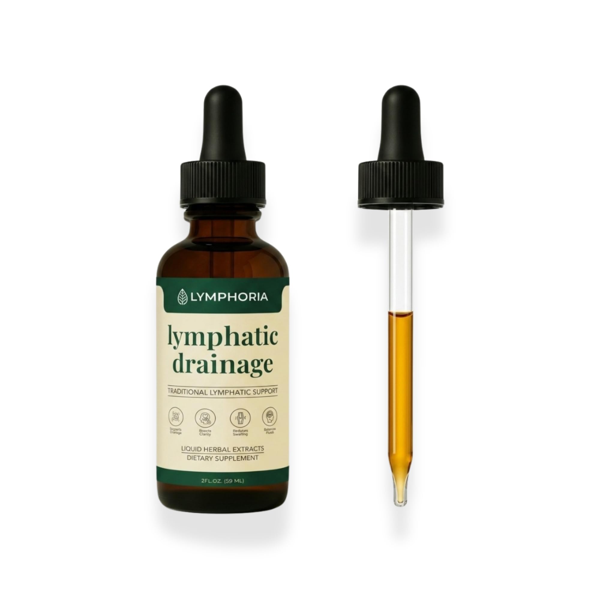 LYMPHORIA Lymphatic Drainage Drops 100g front view