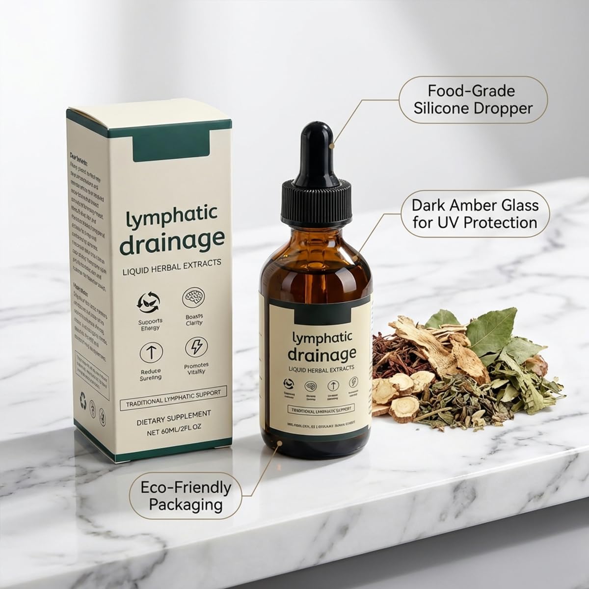 Lymphoria Lymphatic Drainage Drops 60ML with dropper