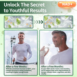 Lyndops NAD+ Resveratrol Supplement side view showing dosage