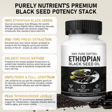LYROYREG Black Seed Oil Capsules with a glass of water