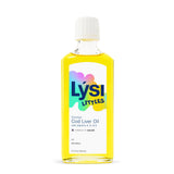 LYSI Cod Liver Oil for Kids bottle side view showing dosage
