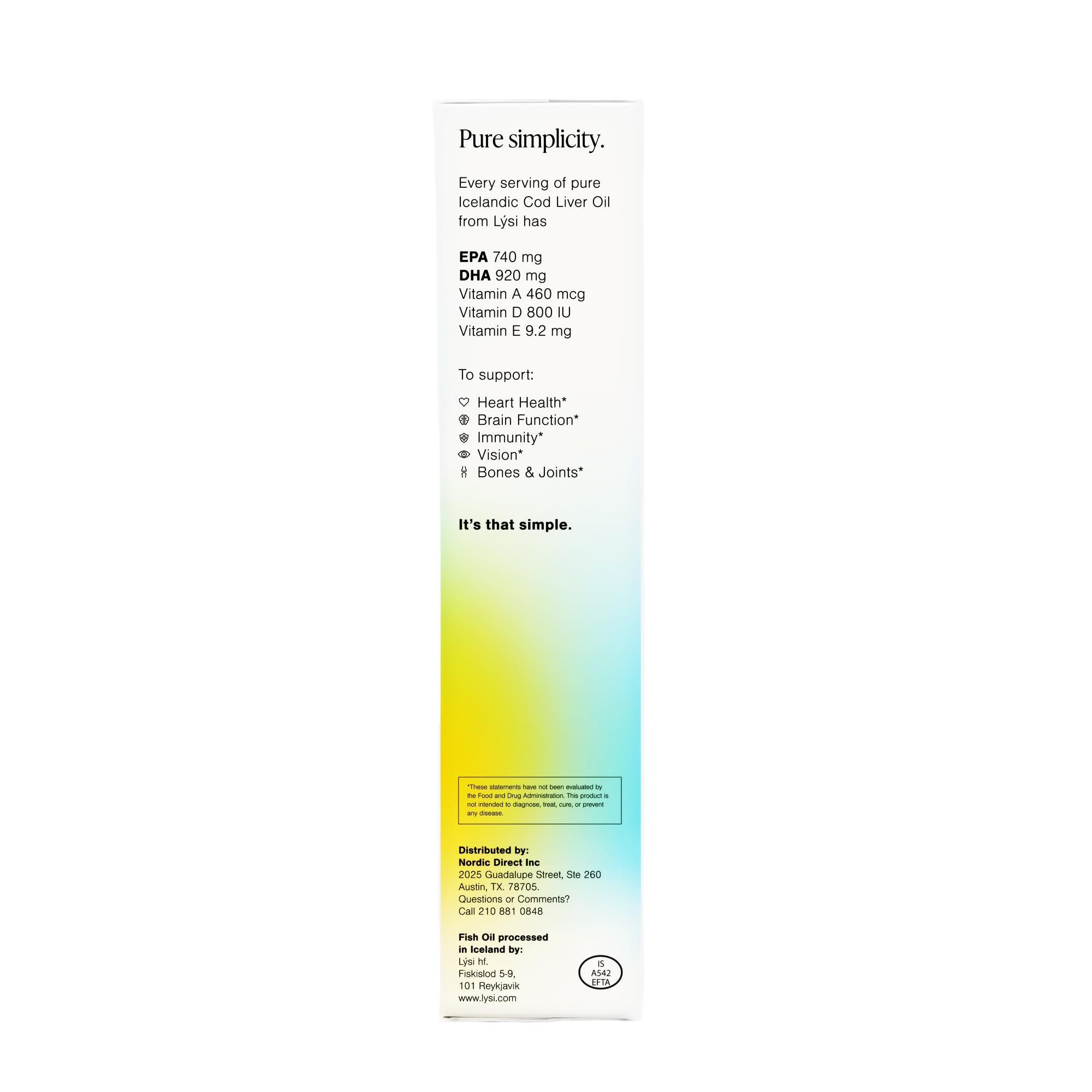 LYSI Fish Oil Supplement bottle close-up