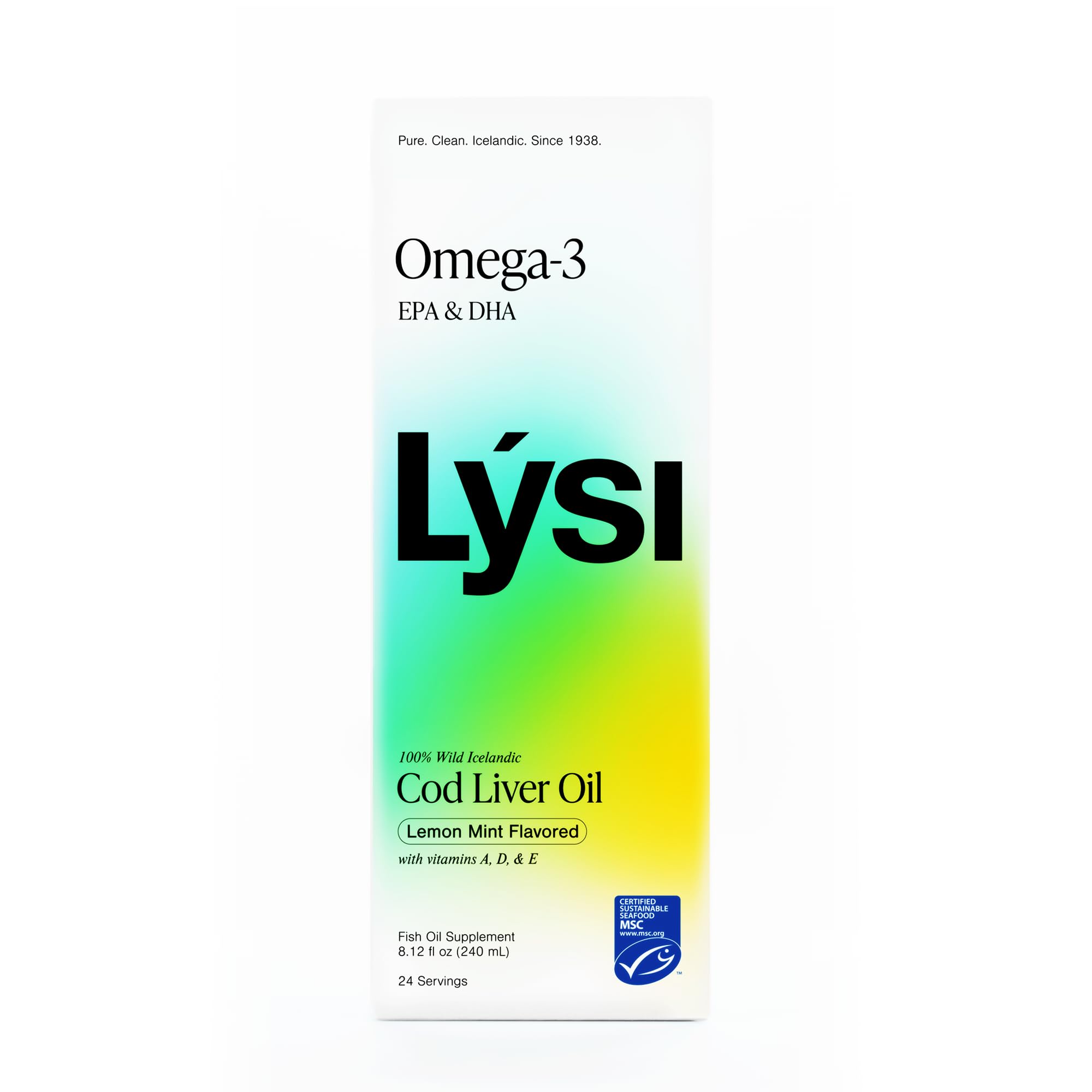 LYSI Fish Oil Supplement packaging details