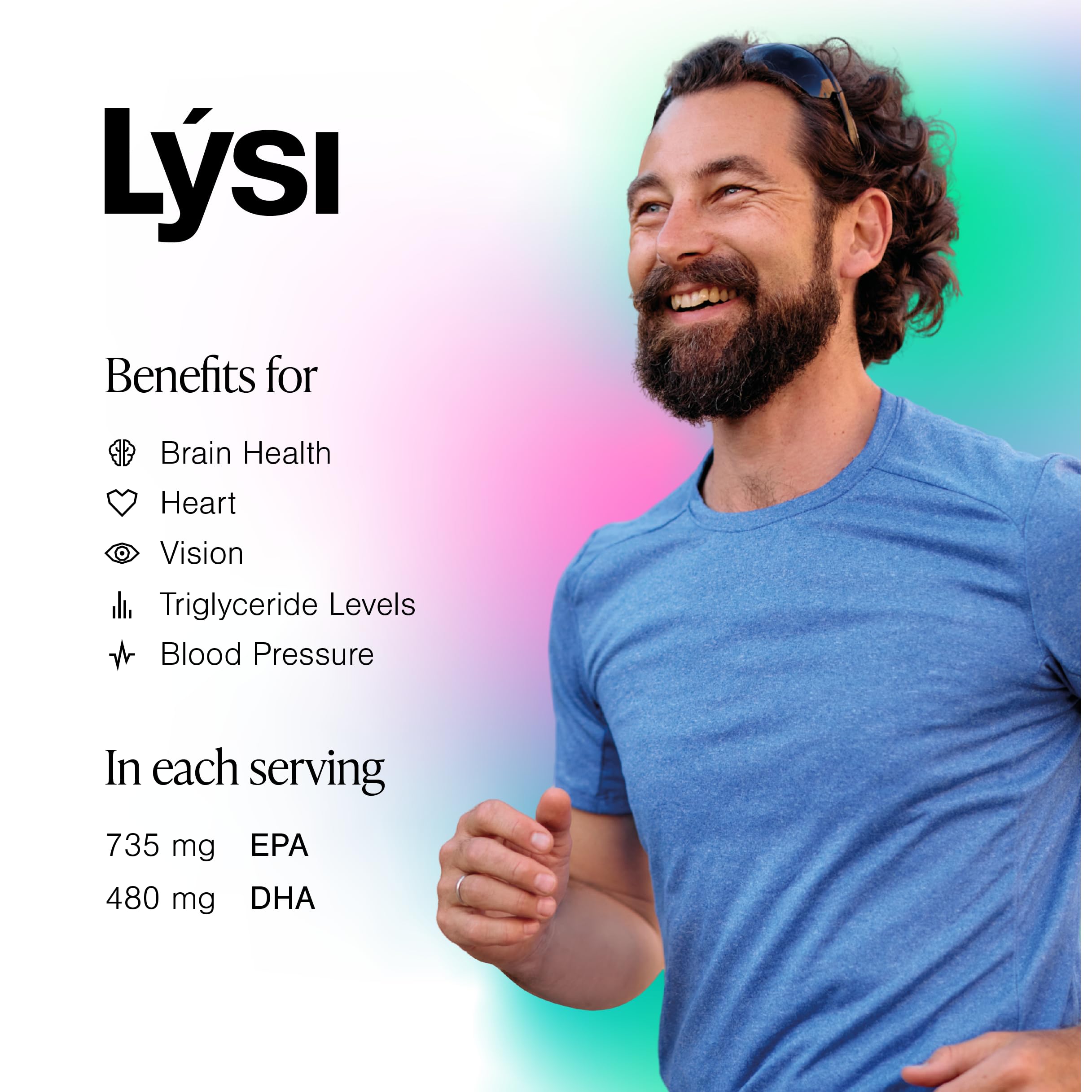 LYSI Omega-3 Fish Oil Liquid bottle with lemon slices
