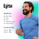 LYSI Omega-3 Fish Oil Liquid bottle with lemon slices
