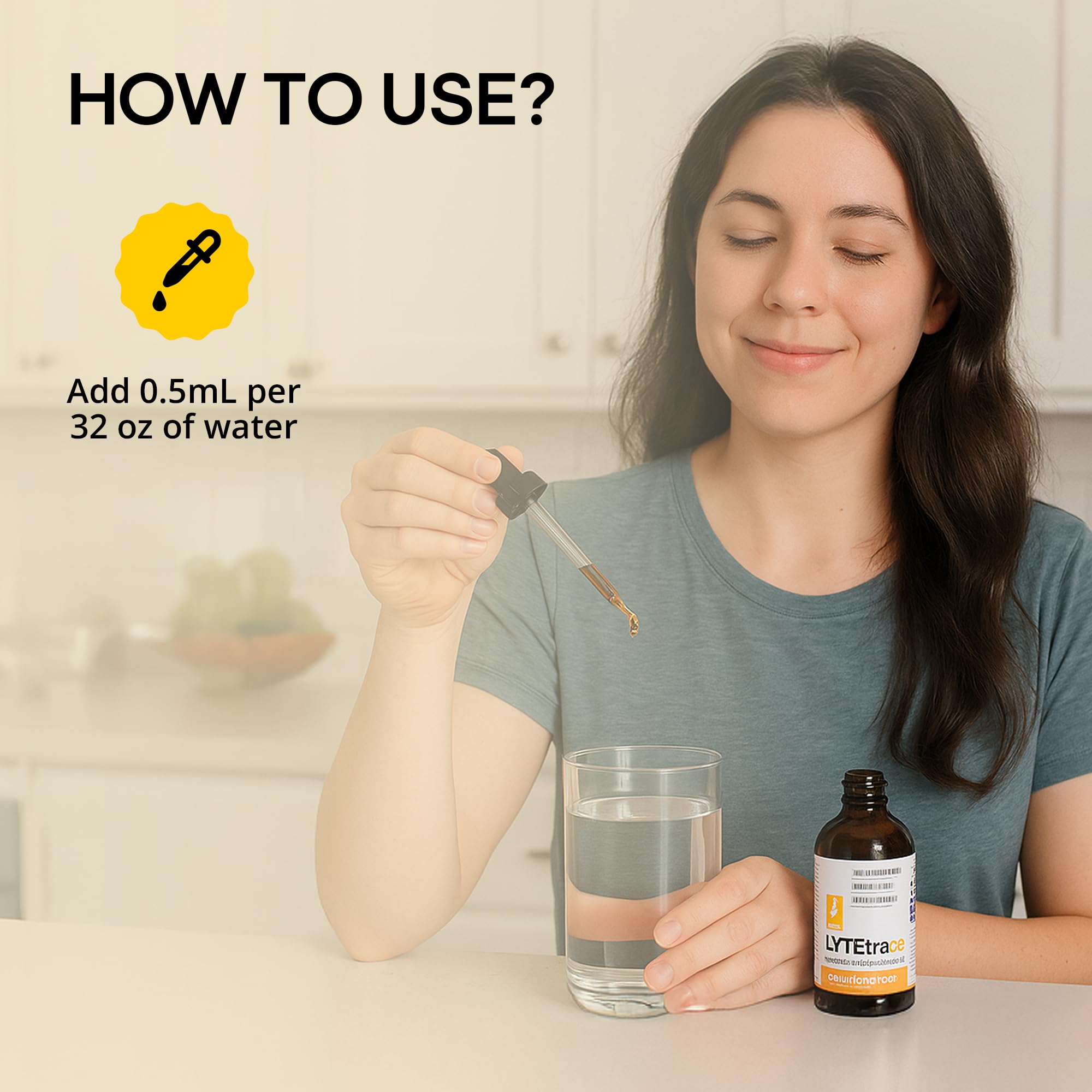 LyteLine LyteTrace Trace Mineral Concentrate with smoothie
