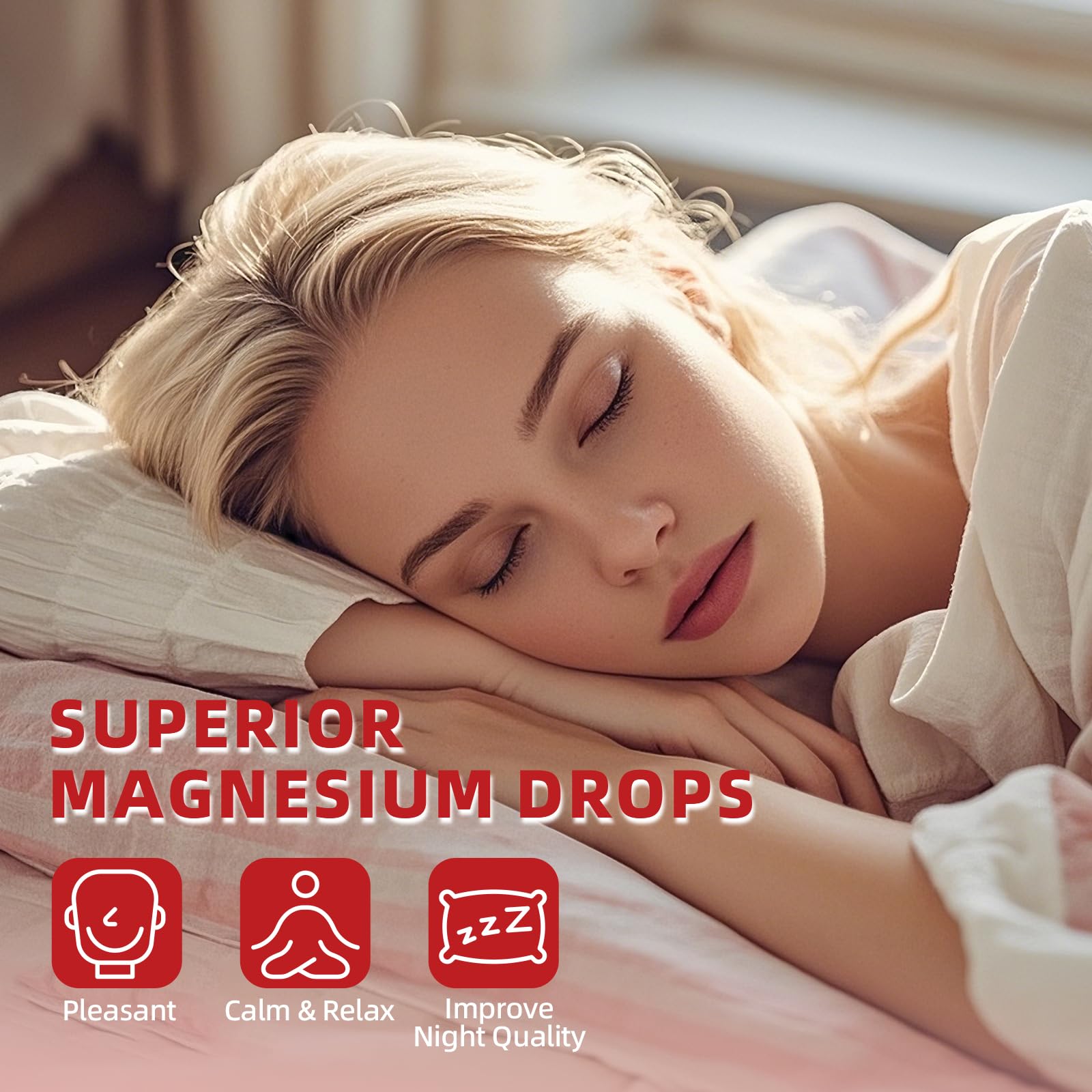 M inch Liquid Magnesium Glycinate Drops with fresh strawberries