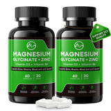 M inch Magnesium Glycinate Supplement 120 capsules front view