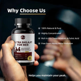 M inch Shilajit Capsules 750mg close-up of capsules
