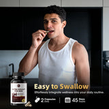 M inch Shilajit Capsules 750mg with measuring spoon