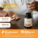 M inch Vitamin D3 K2 capsules daily supplement