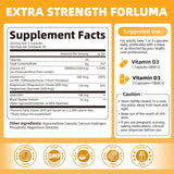M inch Vitamin D3 K2 capsules packaging side view
