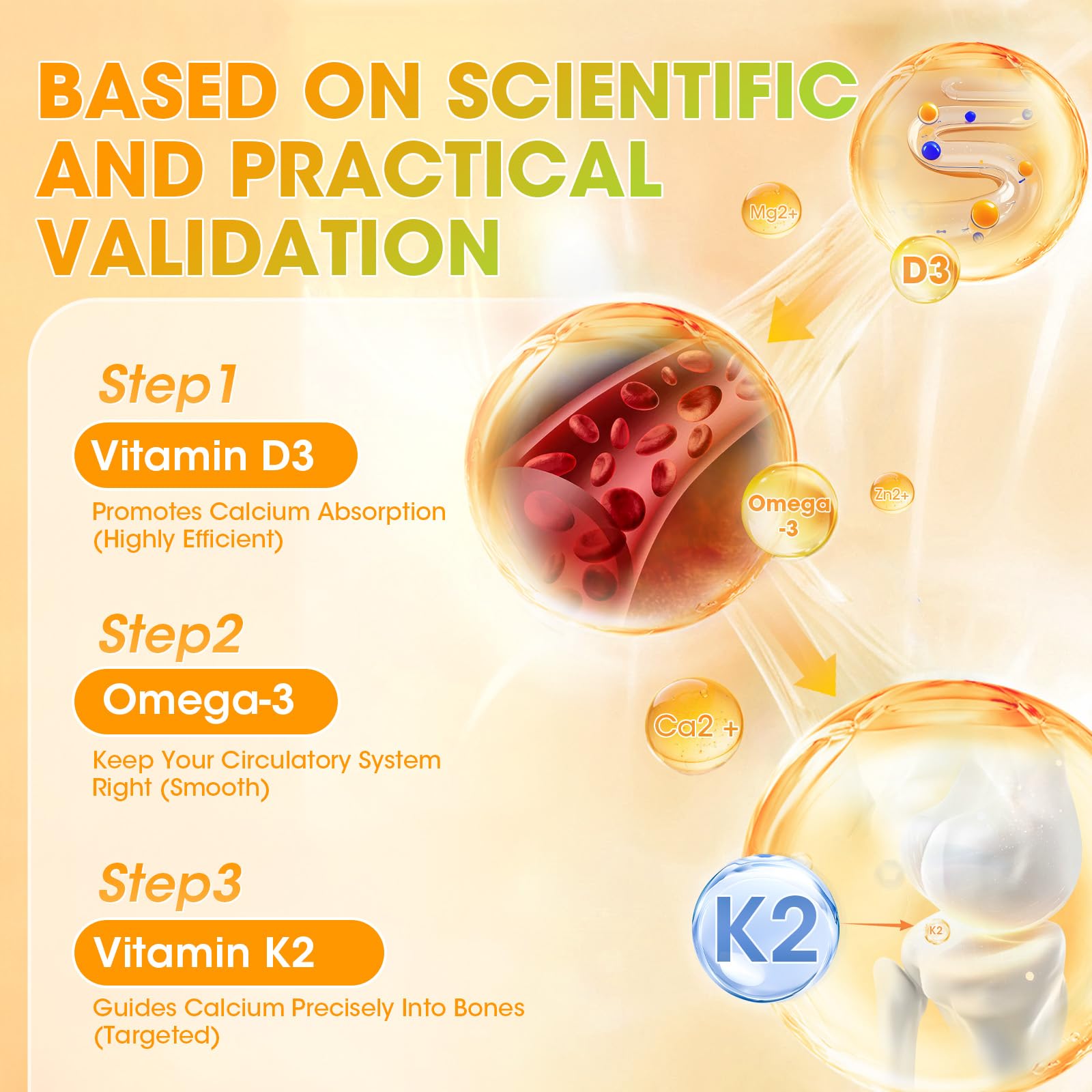 M inch Vitamin D3 K2 Gummies nutritional information