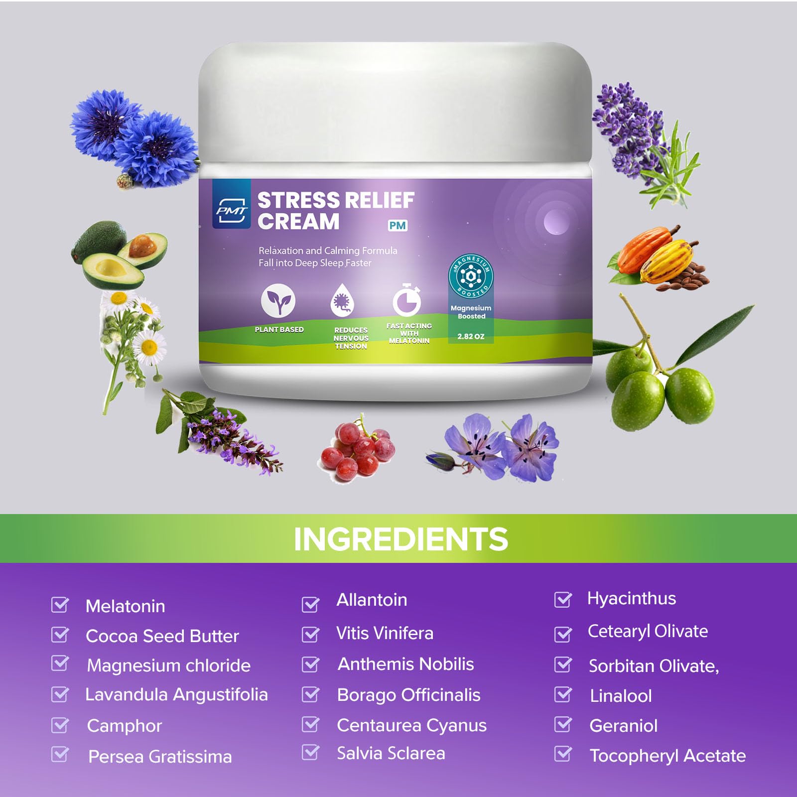 M PAIN MANAGEMENT TECHNOLOGIES daily wellness daily wellness Cream 2.83oz back view