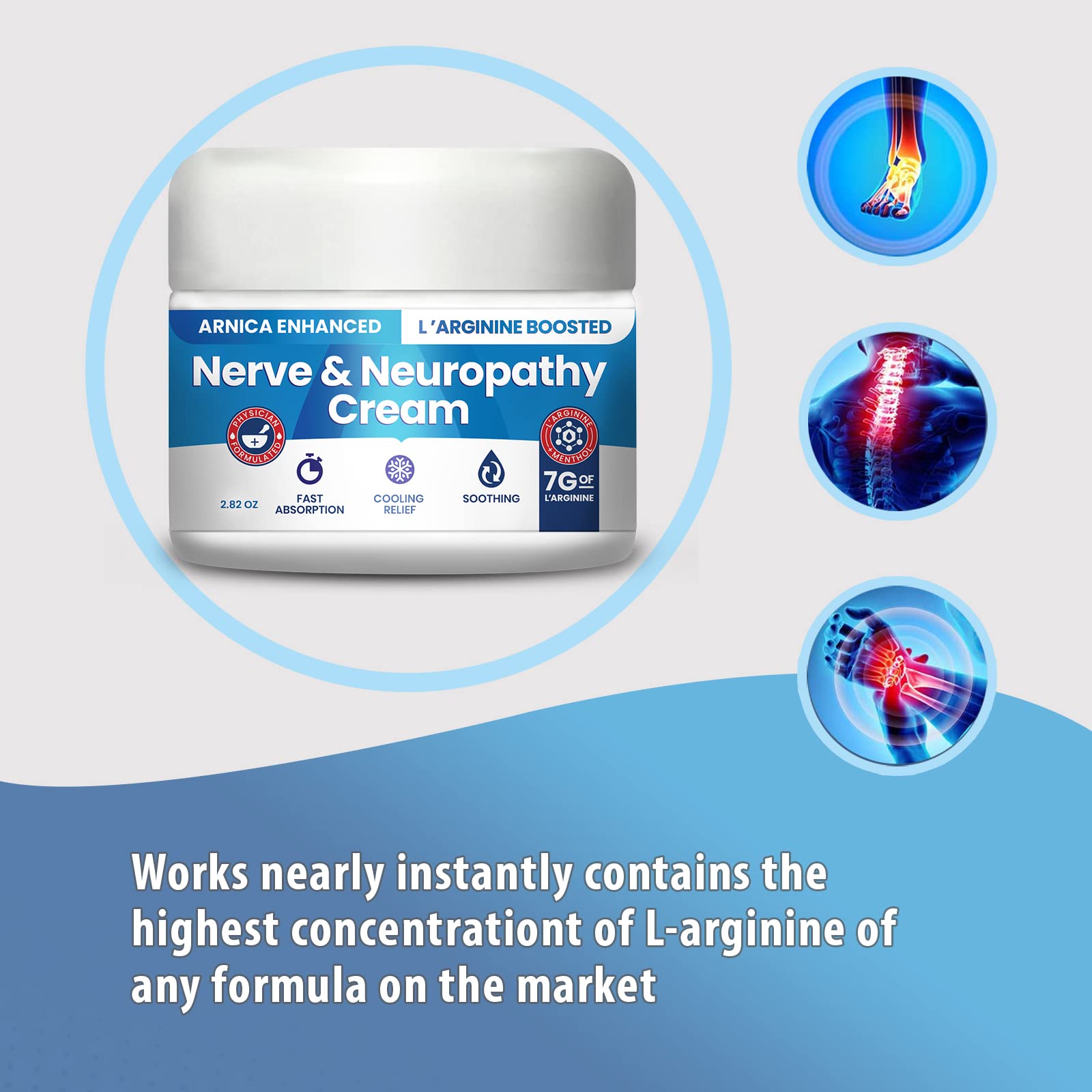 M PAIN MANAGEMENT TECHNOLOGIES L-Arginine Cream side view