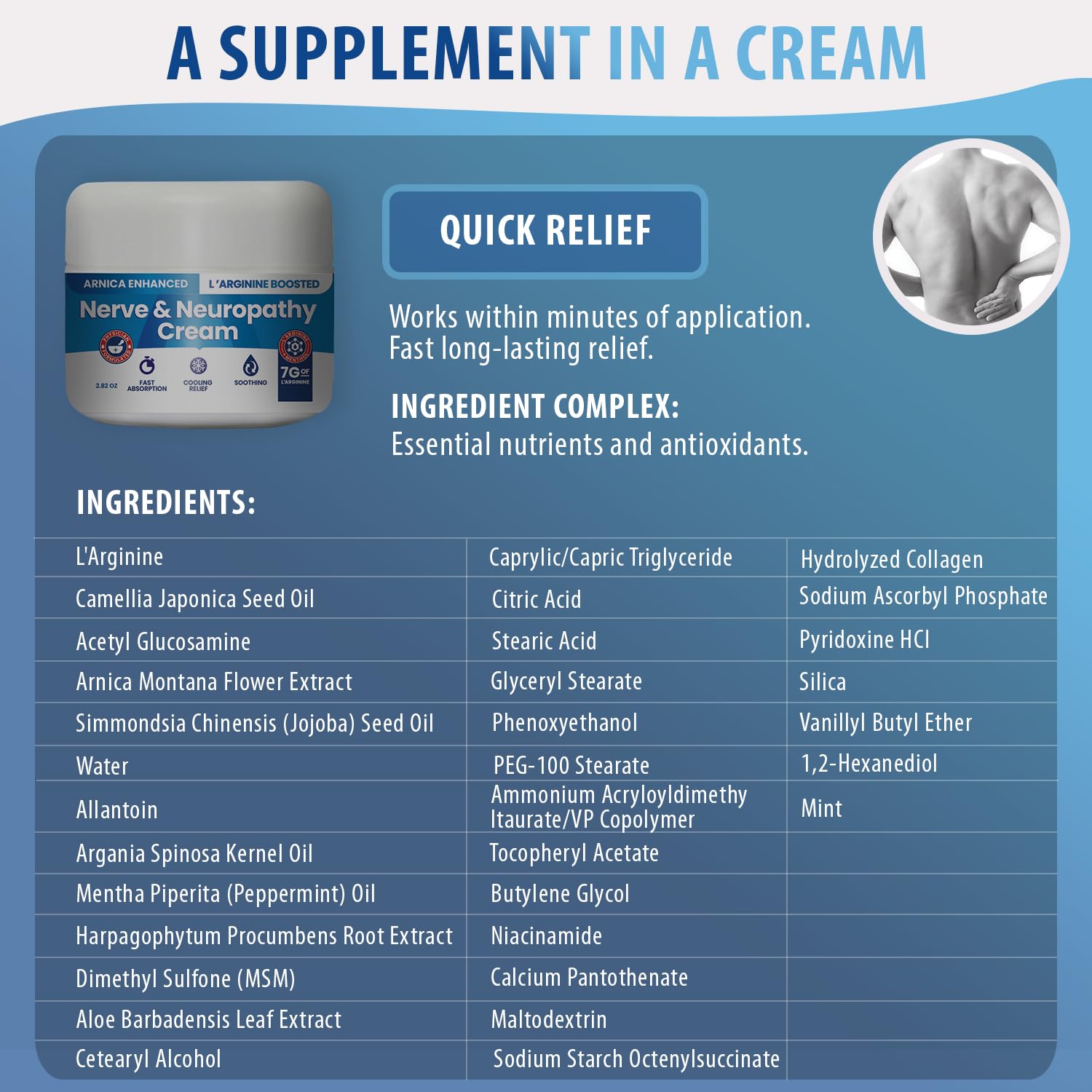 M PAIN MANAGEMENT TECHNOLOGIES L-Arginine Cream texture close-up