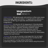 M PAIN MANAGEMENT TECHNOLOGIES Magnesium Roll-On ingredients list