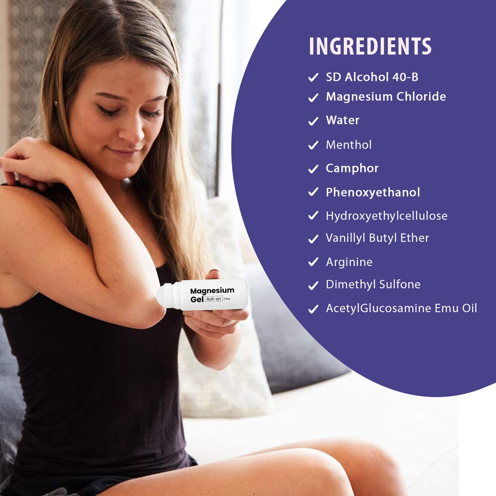 M PAIN MANAGEMENT TECHNOLOGIES Magnesium Roll-On packaging
