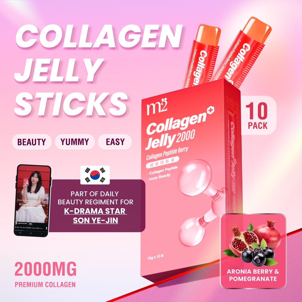 m2 Collagen Jelly 2000mg nutritional information
