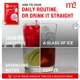 m2 Collagen Supplement with fresh fruits