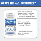 MAAC10 Liposomal NAD+ Capsules 250mg bottle with cap open