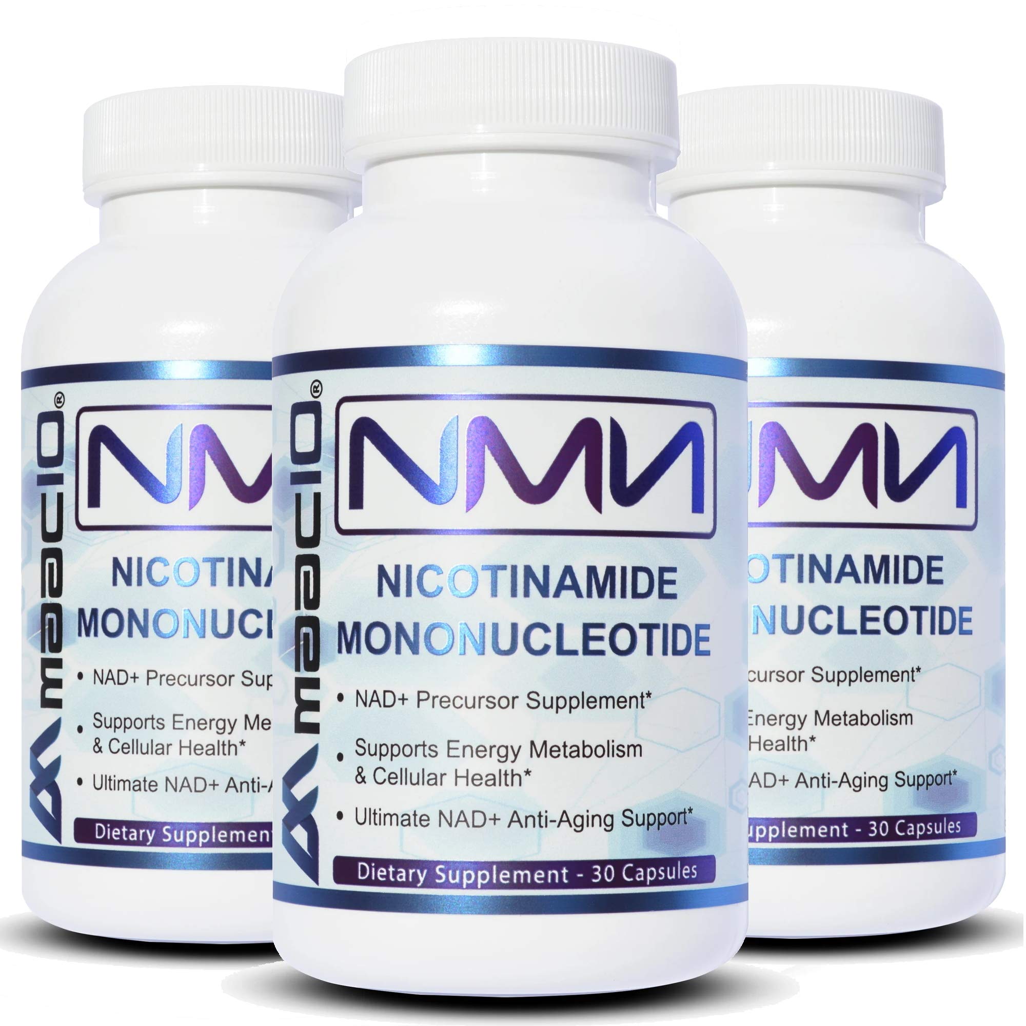 MAAC10 NMN Supplement 99% Pure Vitamin B3 front view