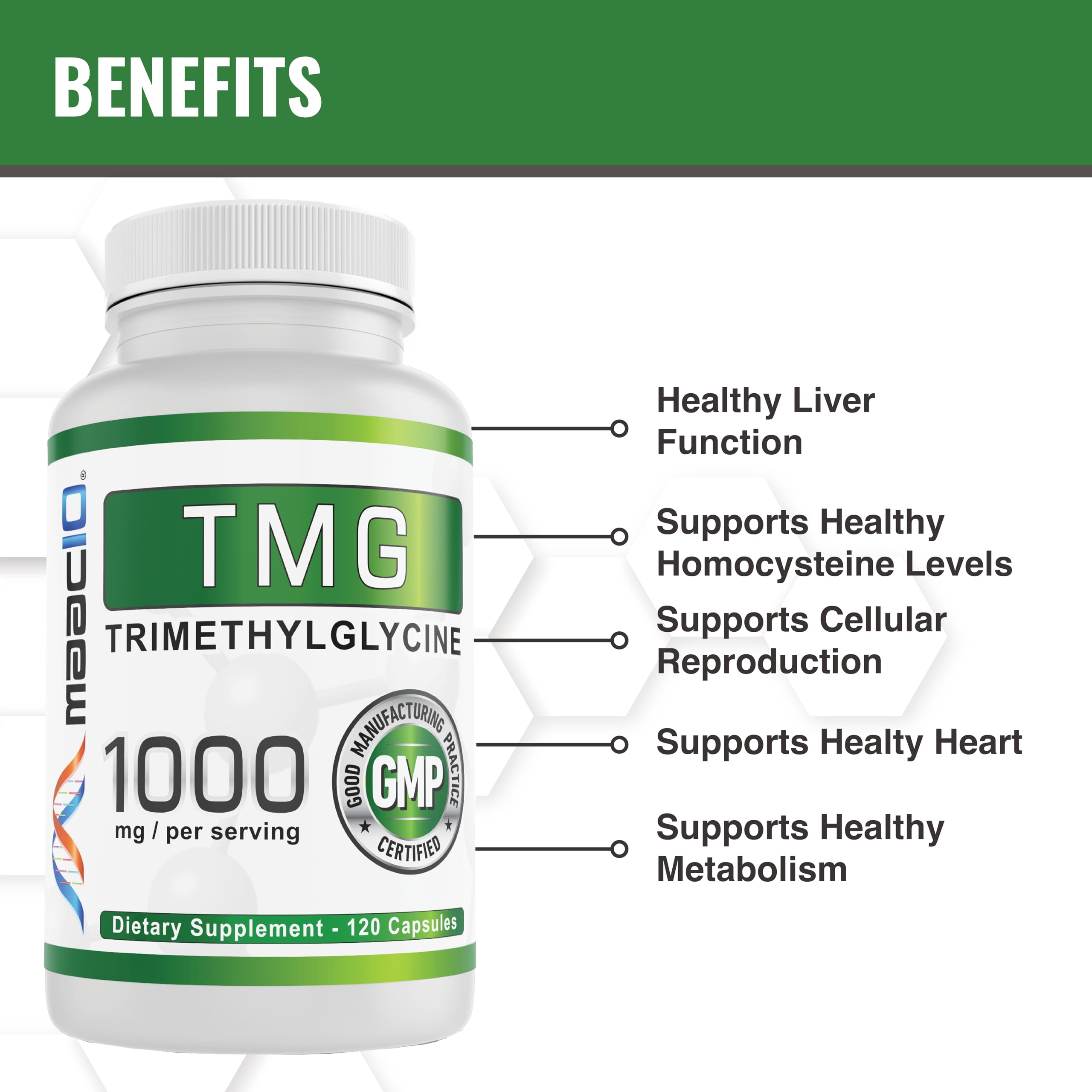 MAAC10 TMG Methyl Donor Supplement packaging