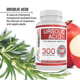 MAAC10 Ursolic Acid Capsules back view with ingredients