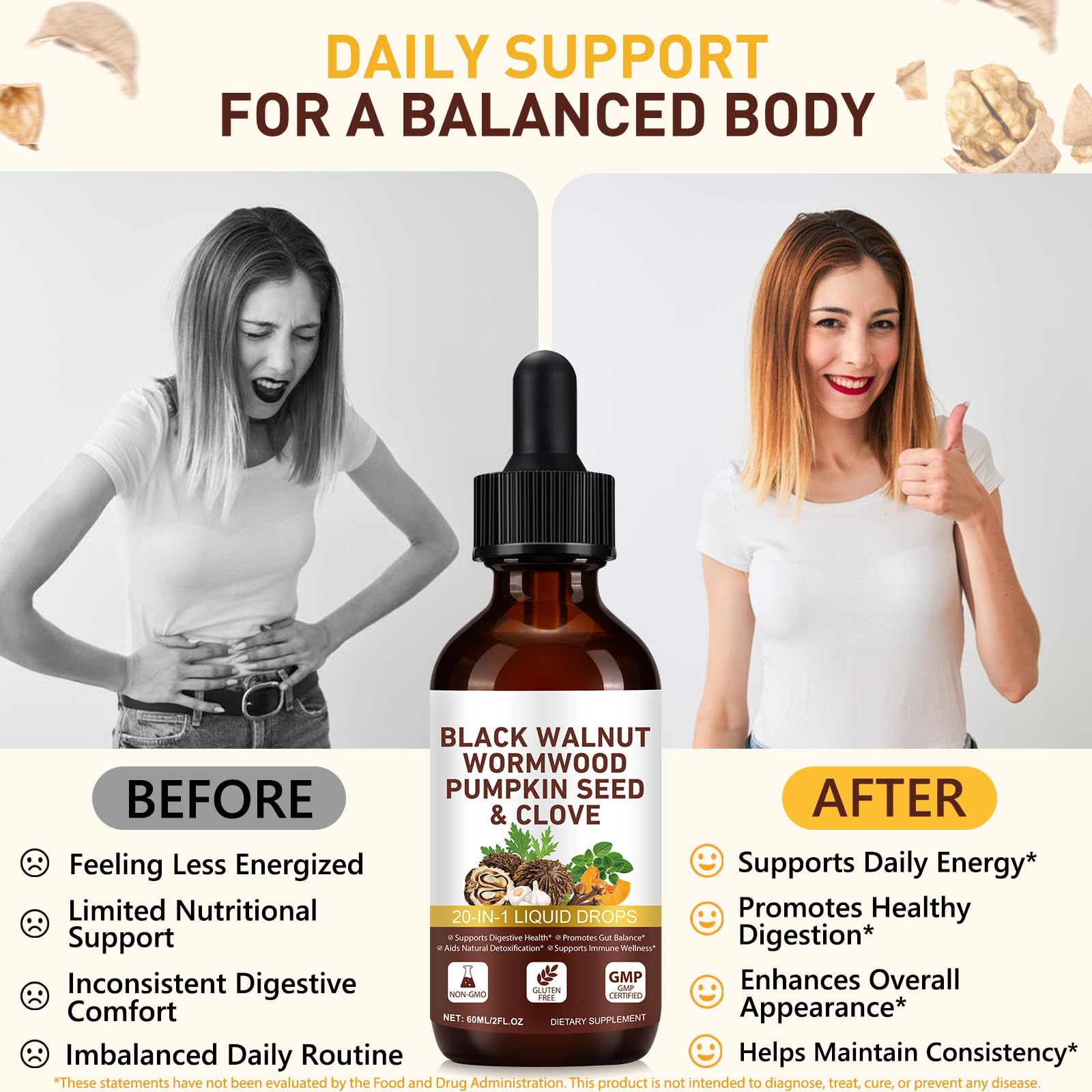 Maaoun Wormwood Black Walnut Cleanse Drops 2 fl oz packaging