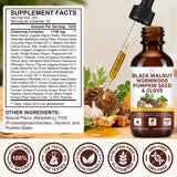 Maaoun Wormwood Black Walnut Cleanse Drops with herbal ingredients