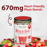 MacroLife Naturals Super Reds Powder 283g mixed in a smoothie