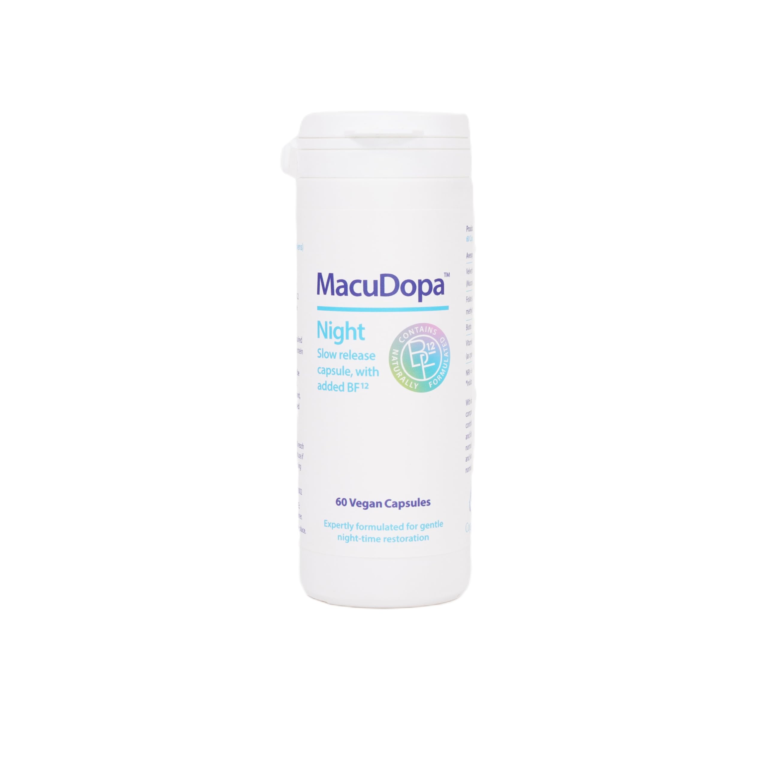 MacuDopa Night Capsules 700mg front view with packaging