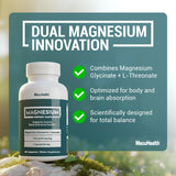 Macuhealth Magnesium Capsules on a wooden table