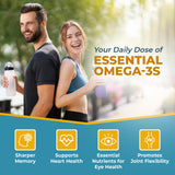 Macuhealth Omega-3 Fish Oil Softgels with dosage information