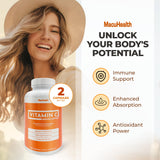 Macuhealth Vitamin C Capsules 1000MG bottle with label