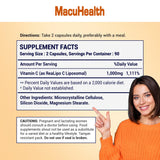 Macuhealth Vitamin C Capsules 1000MG side view