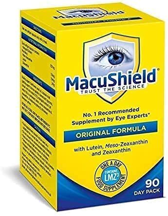 MacuShield Eye Supplement 90 capsules with dosage instructions