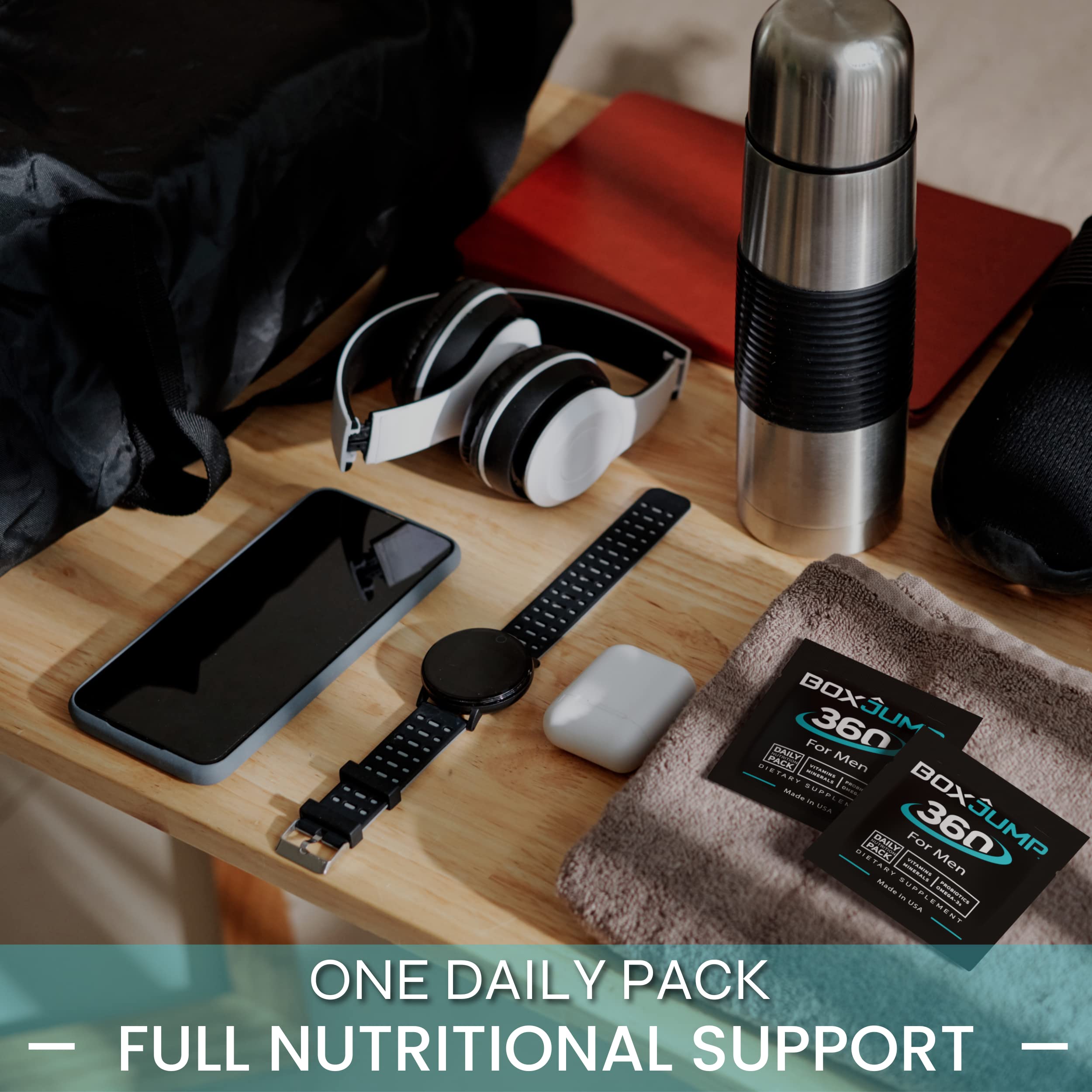 Made Man Men's Multivitamin Pack displayed on kitchen counter
