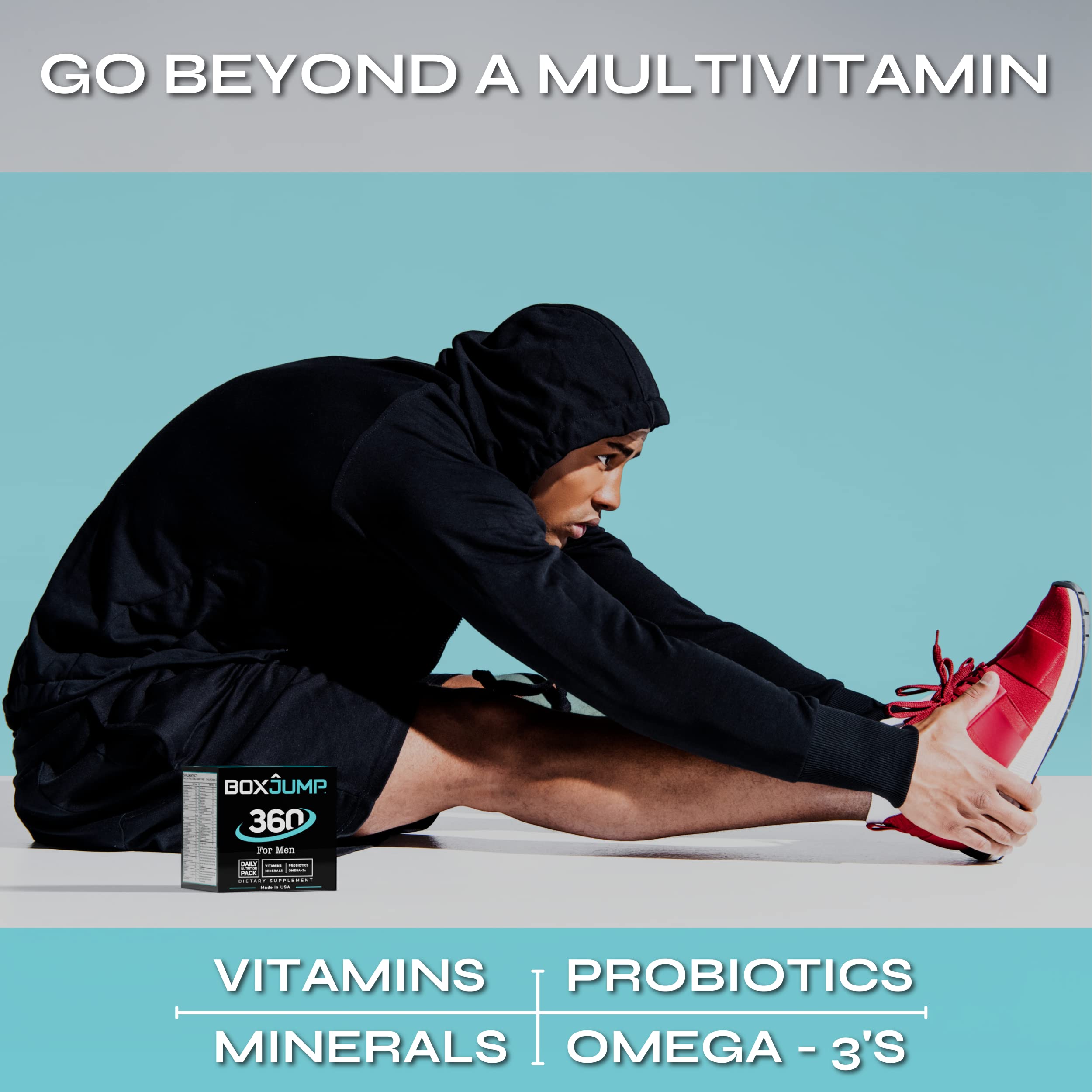 Made Man Men's Multivitamin Pack with sachets in gym bag