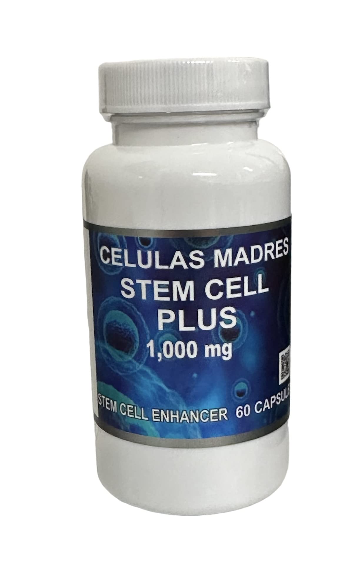 Madre Cell Plus Celulas Madre Stem Cell Plus 1000mg supplement bottle side view