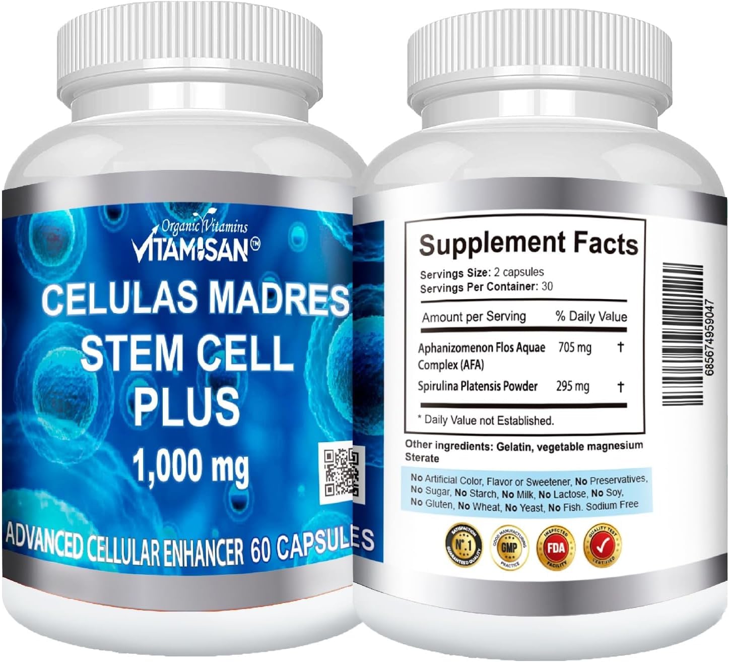 Madre Cell Plus Celulas Madre Stem Cell Plus 1000mg supplement ingredients list